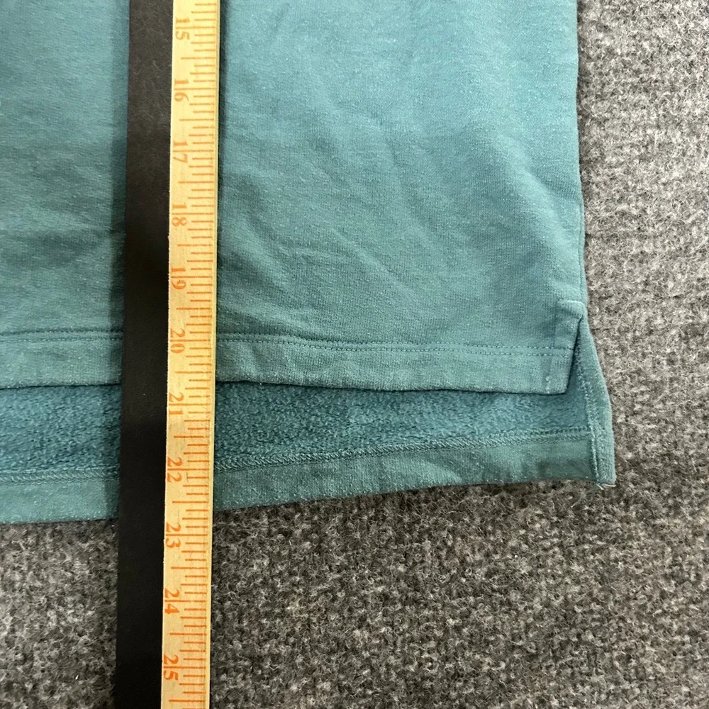 Champion Sweatshirt Womens Size S Teal Mock Neck Raglan Sleeve Cropped Pullover